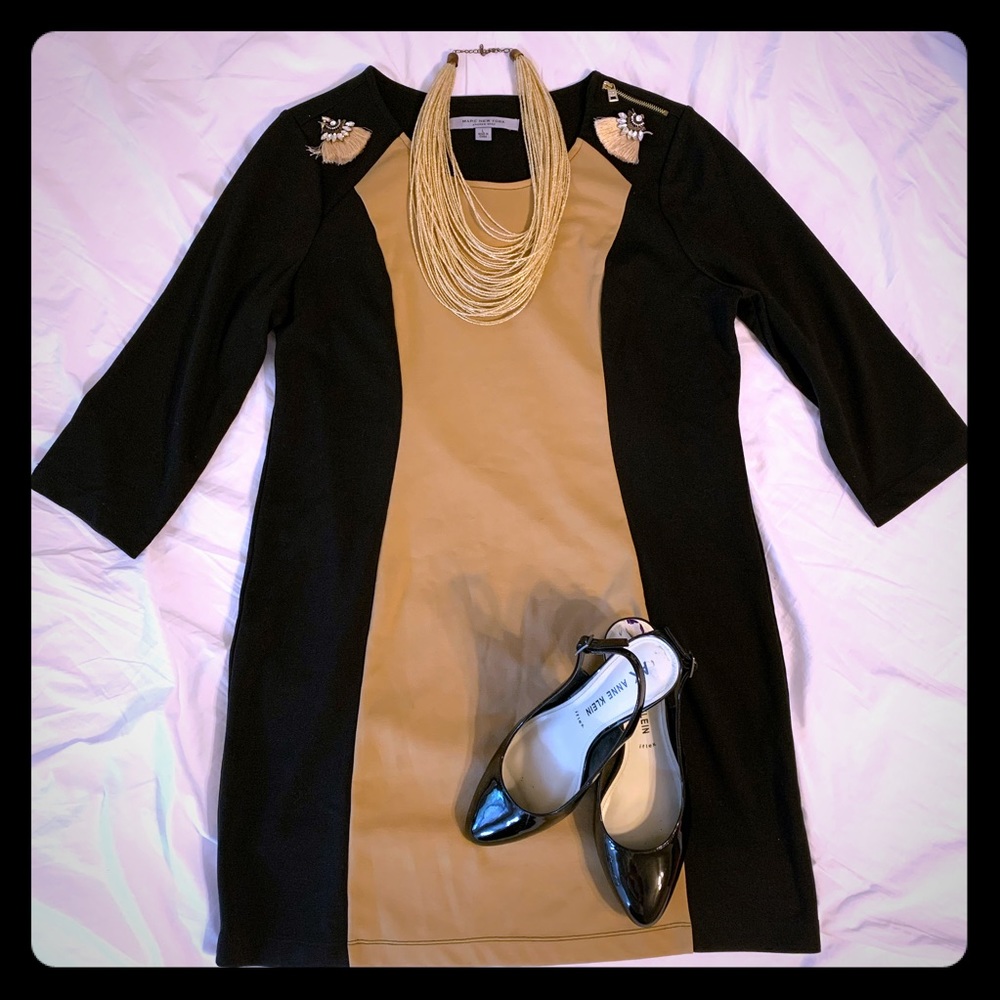 Andrew Marc Color Block Dress